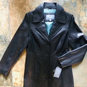 Black Lambskin leather jacket